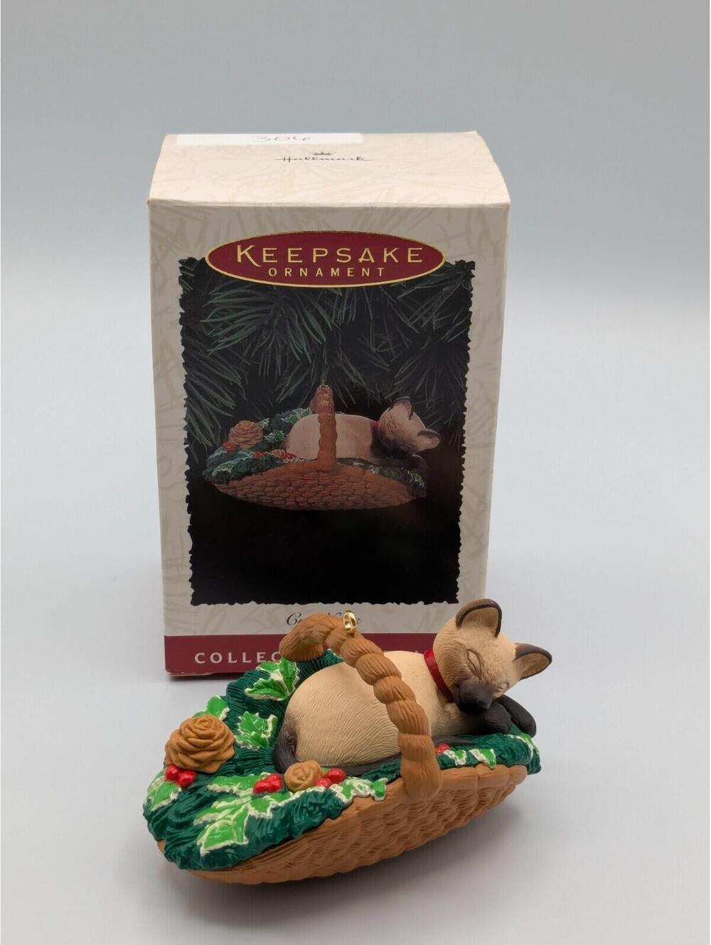 Hallmark Keepsake Cat Naps 1996, 3rd in the Cat Naps Series, Vintage Ornament